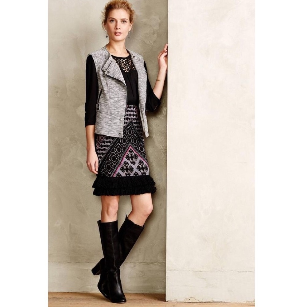 Anthropologie Sleeping On Snow Sweater Skirt